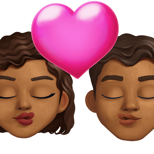 Bacio: Donna, Uomo, Carnagione Medio-Scura
