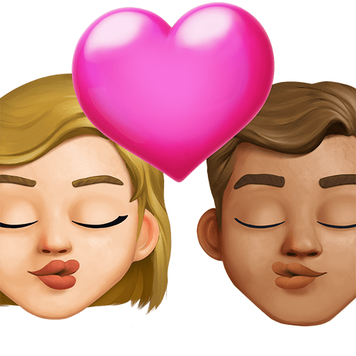 Bacio: Donna, Uomo, Carnagione Medio-Chiara, Carnagione Media