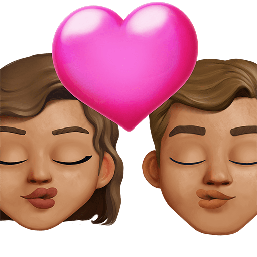 Bacio: Donna, Uomo, Carnagione Media