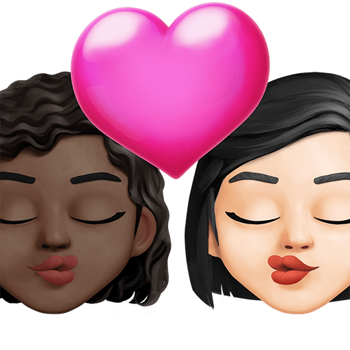 Bacio: Donna, Donna, Carnagione Scura, Carnagione Chiara