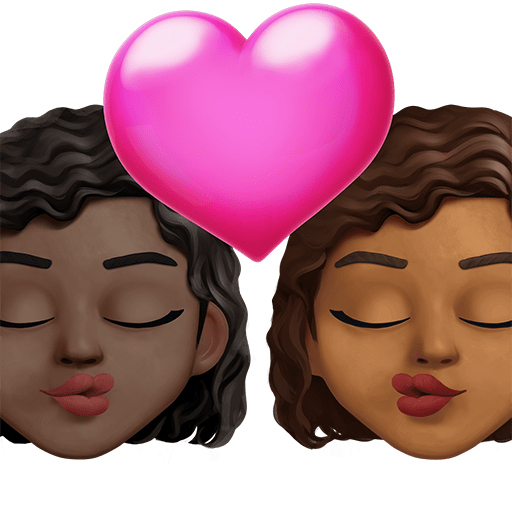 Bacio: Donna, Donna, Carnagione Scura, Carnagione Medio-Scura