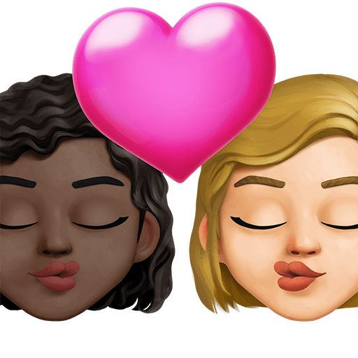 Bacio: Donna, Donna, Carnagione Scura, Carnagione Medio-Chiara