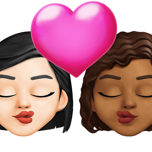 Bacio: Donna, Donna, Carnagione Chiara, Carnagione Medio-Scura