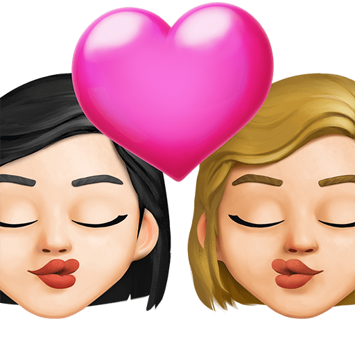 Bacio: Donna, Donna, Carnagione Chiara, Carnagione Medio-Chiara