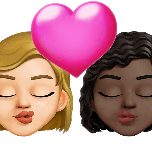 Bacio: Donna, Donna, Carnagione Medio-Chiara, Carnagione Scura