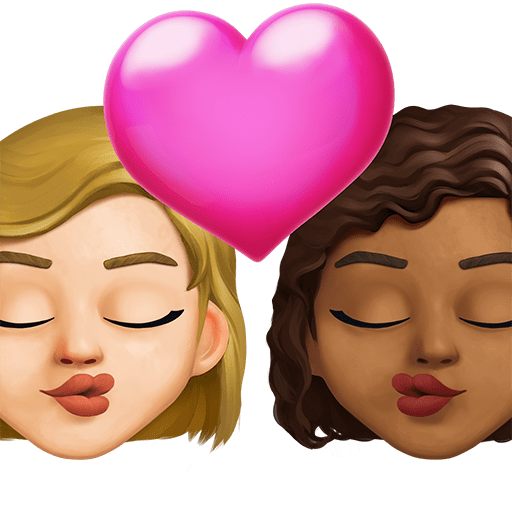Bacio: Donna, Donna, Carnagione Medio-Chiara, Carnagione Medio-Scura
