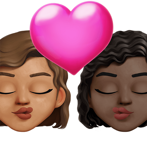 Bacio: Donna, Donna, Carnagione Media, Carnagione Scura