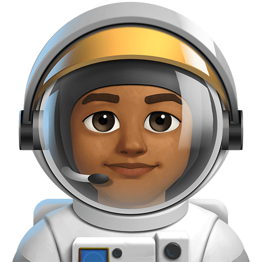 Astronauta Uomo: Carnagione Medio-Scura