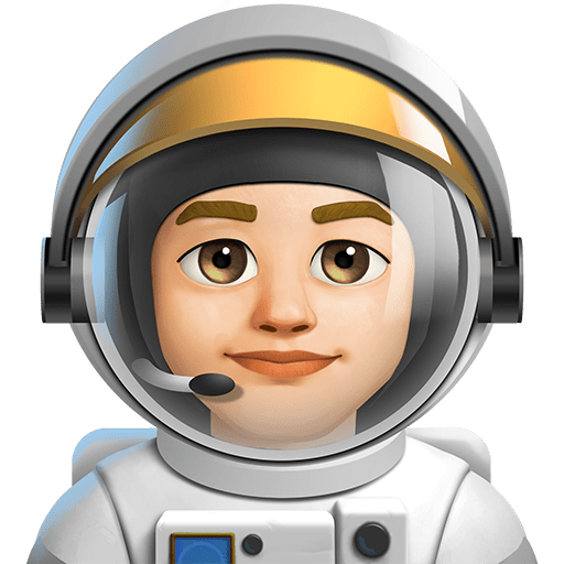 Astronauta Uomo: Carnagione Medio-Chiara