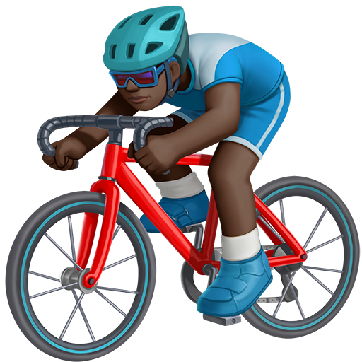 Ciclista Uomo: Carnagione Scura