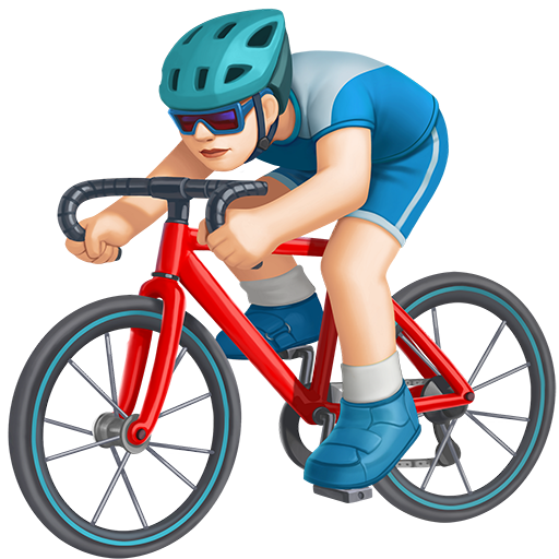 Ciclista Uomo: Carnagione Chiara