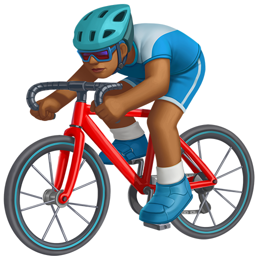 Ciclista Uomo: Carnagione Medio-Scura