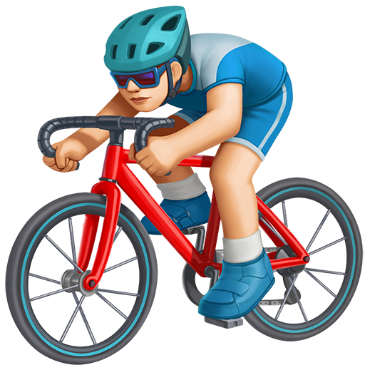 Ciclista Uomo: Carnagione Medio-Chiara