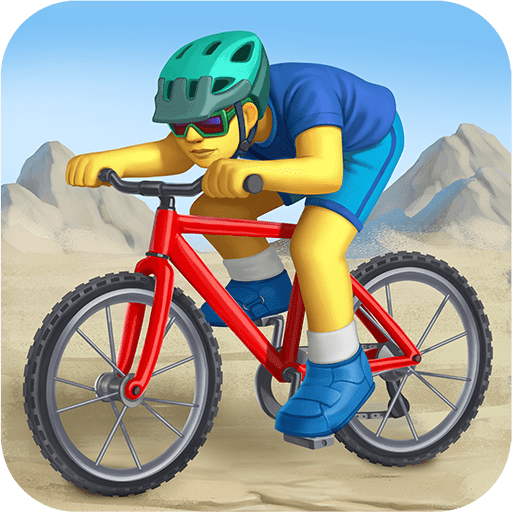 Ciclista Uomo Di Mountain Bike