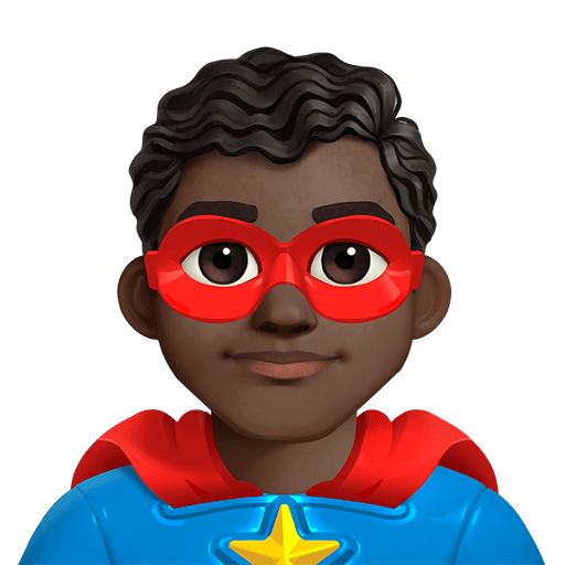 Supereroe Uomo: Carnagione Scura
