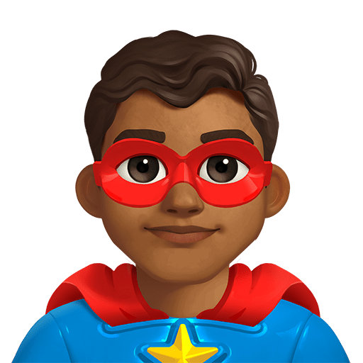Supereroe Uomo: Carnagione Medio-Scura
