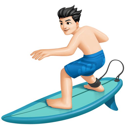 Surfista Uomo: Carnagione Chiara