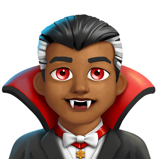 Vampiro Uomo: Carnagione Medio-Scura