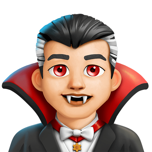 Vampiro Uomo: Carnagione Medio-Chiara
