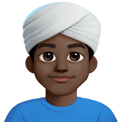Uomo Con Turbante: Carnagione Scura