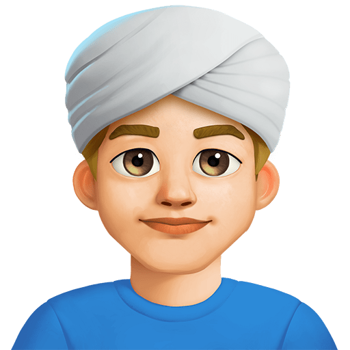 Uomo Con Turbante: Carnagione Medio-Chiara