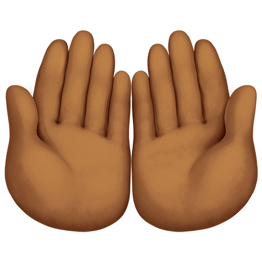 Mani Unite In Alto: Carnagione Medio-Scura