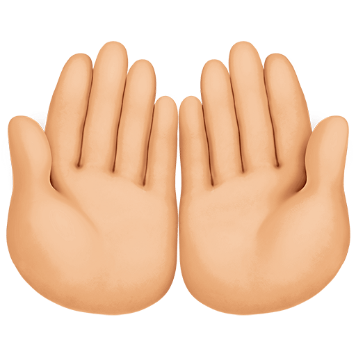 Mani Unite In Alto: Carnagione Medio-Chiara