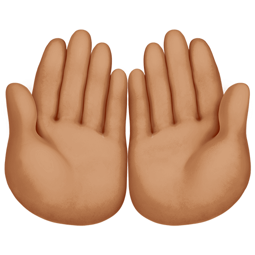 Mani Unite In Alto: Carnagione Media