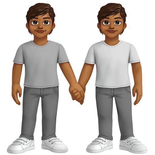Persone Che Si Tengono Per Mano: Carnagione Medio-Scura