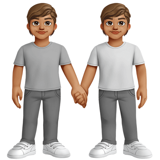 Persone Che Si Tengono Per Mano: Carnagione Media