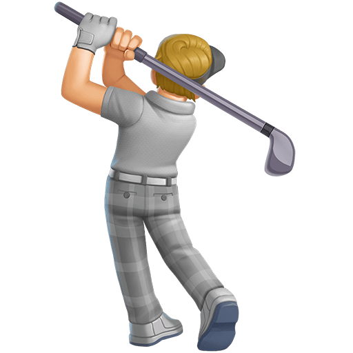 Persona Che Gioca A Golf: Carnagione Medio-Chiara