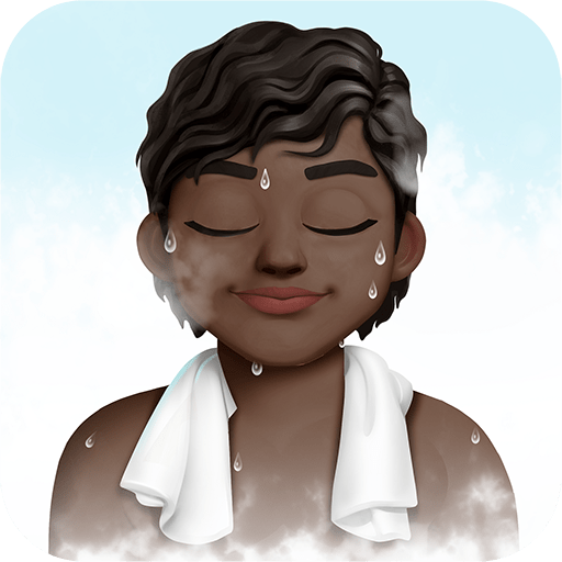 Persona In Sauna: Carnagione Scura