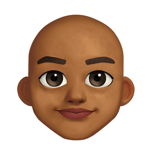 Дорослий: темний тон шкіри без волосся для Facebook 13.1