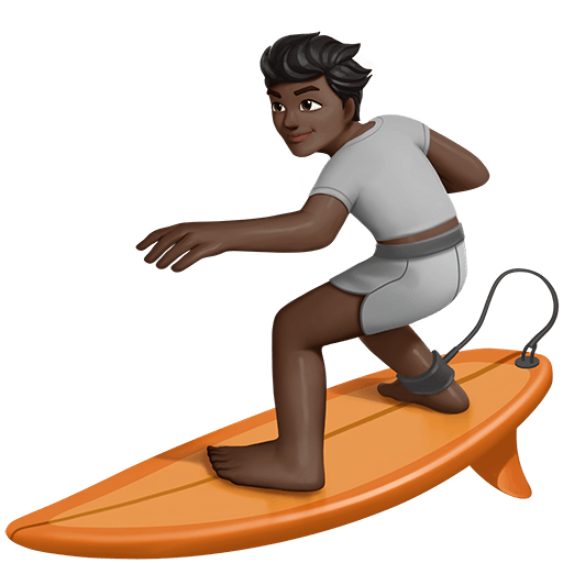 Persona Che Fa Surf: Carnagione Scura