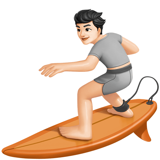 Persona Che Fa Surf: Carnagione Chiara