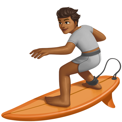 Persona Che Fa Surf: Carnagione Medio-Scura