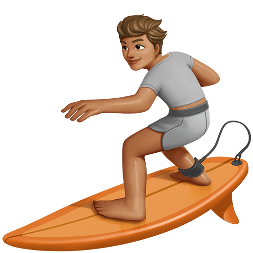 Persona Che Fa Surf: Carnagione Media