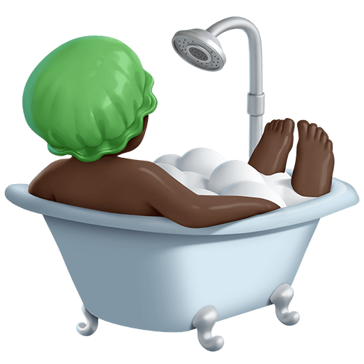 Persona Che Fa Il Bagno: Carnagione Scura