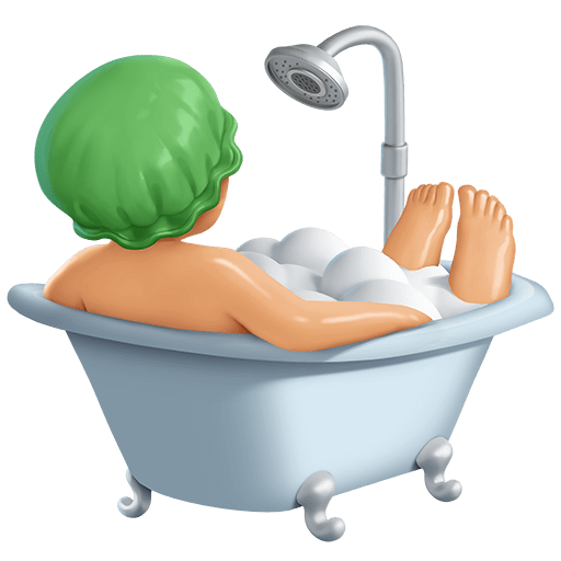 Persona Che Fa Il Bagno: Carnagione Medio-Chiara