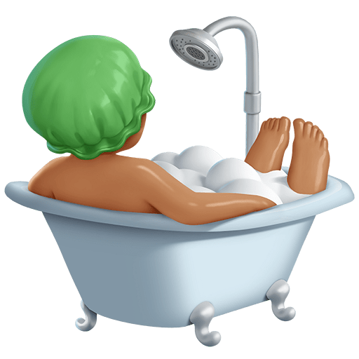 Persona Che Fa Il Bagno: Carnagione Media