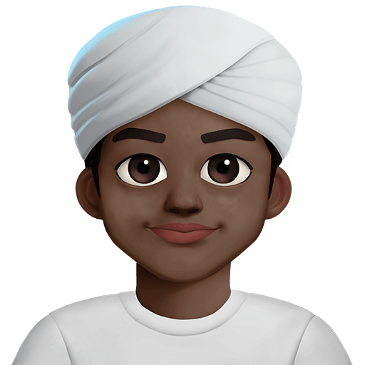 Persona Con Turbante: Carnagione Scura