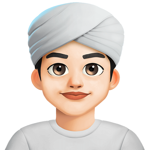 Persona Con Turbante: Carnagione Chiara