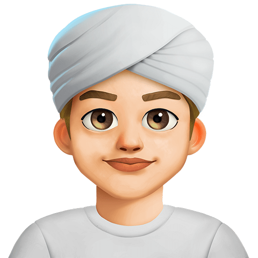 Persona Con Turbante: Carnagione Medio-Chiara