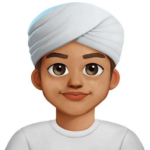 Persona Con Turbante: Carnagione Media