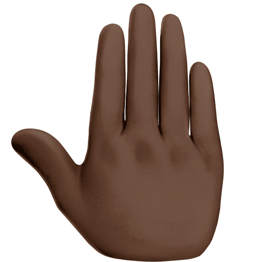 Dorso Mano Alzata: Carnagione Scura