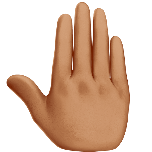 Dorso Mano Alzata: Carnagione Media