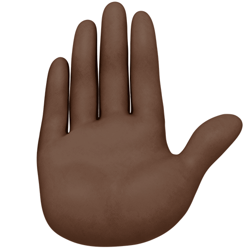 Mano Alzata: Carnagione Scura