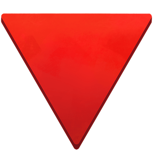 Triangolo Rosso Con Punta Verso Il Basso Triangolo Rosso Con Punta Verso Il Basso