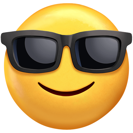 Faccina Con Sorriso E Occhiali Da Sole