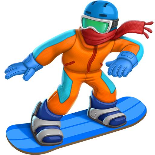 Persona Sullo Snowboard: Carnagione Medio-Chiara